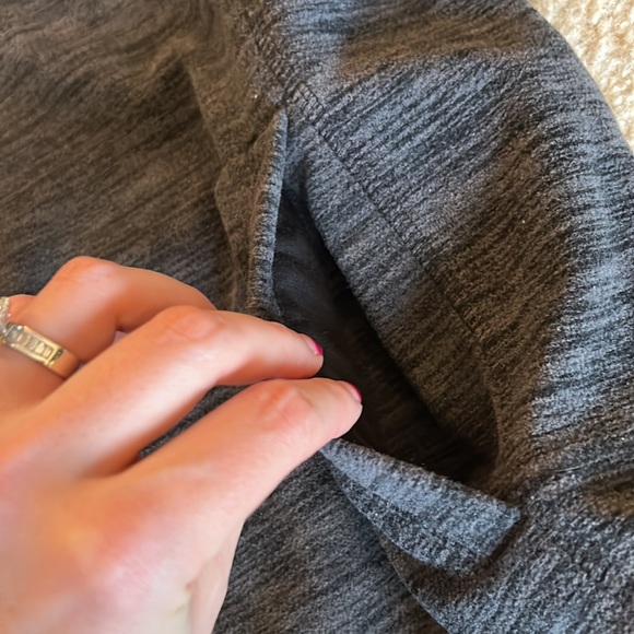 Tek Gear Quarter-zip pullover sweatshirt, size medium, gray - Picture 5 of 7